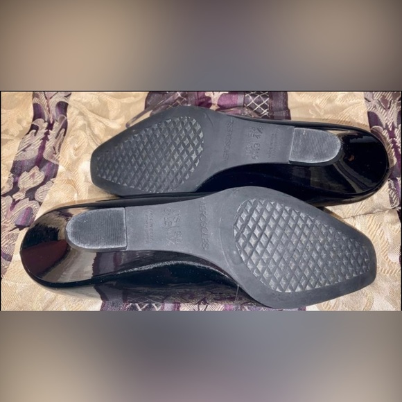 Aerosoles Best Intentions Black Patent Leather Mary Jane Wedge Shoes,  Size 6.5 - Picture 6 of 7
